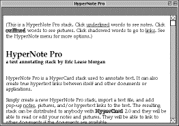 screen shot of HyperNote Pro